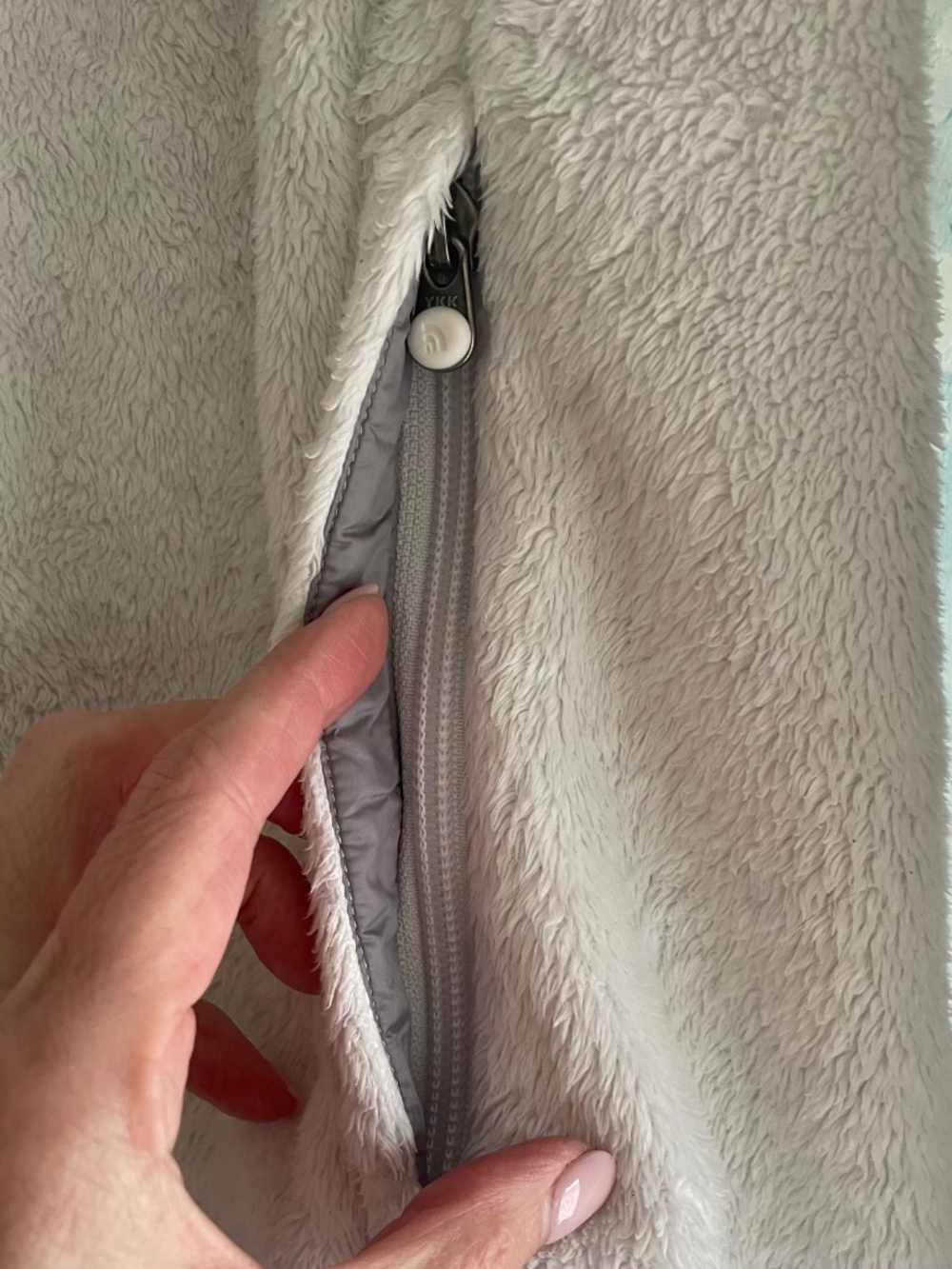 THE NORTH FACE White Osito Full Zip Shaggy Fleece Jacket Women's Outdoors -Large - Picture 8 of 15